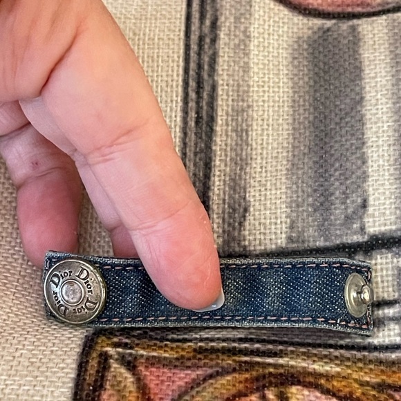 ⭐️COA⭐️👖RaRe CHRISTIAN DiOR Denim Snap-Ring⭐️Oh So HaUtE aNd So FuN⭐️Comes w/COA - Picture 10 of 14